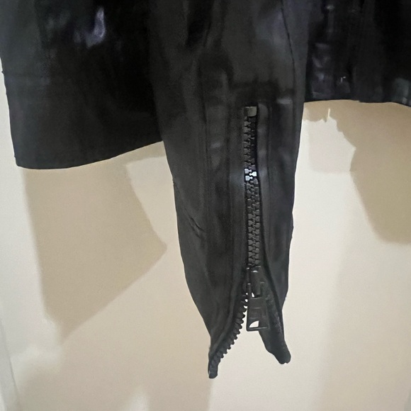 NWOT Men’s Rogue Faux Leather Motorcycle Jacket Black XL - Picture 5 of 9